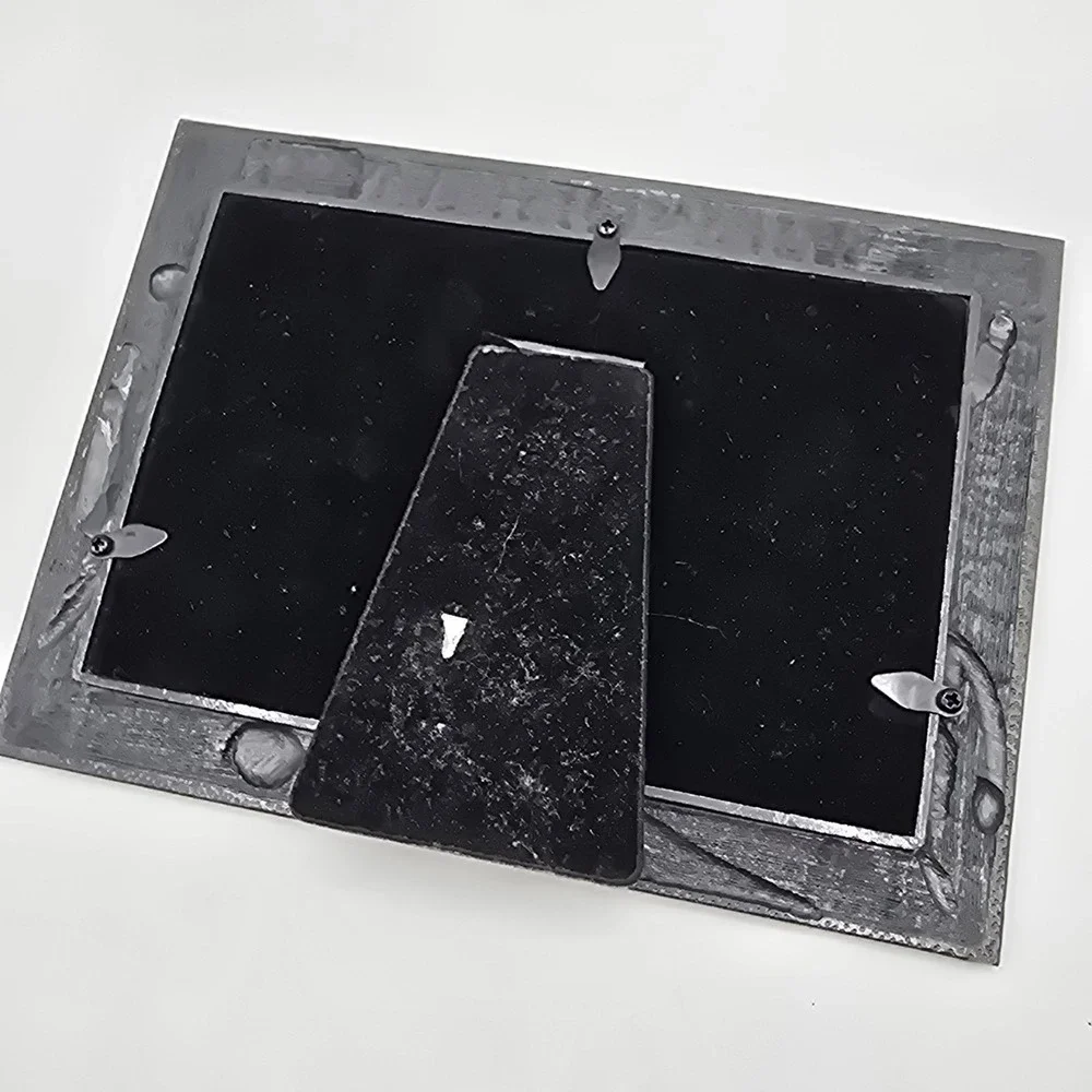 Pewter Vintage Basketball Player Picture‎ Photo Frame Sports Athletic Retro